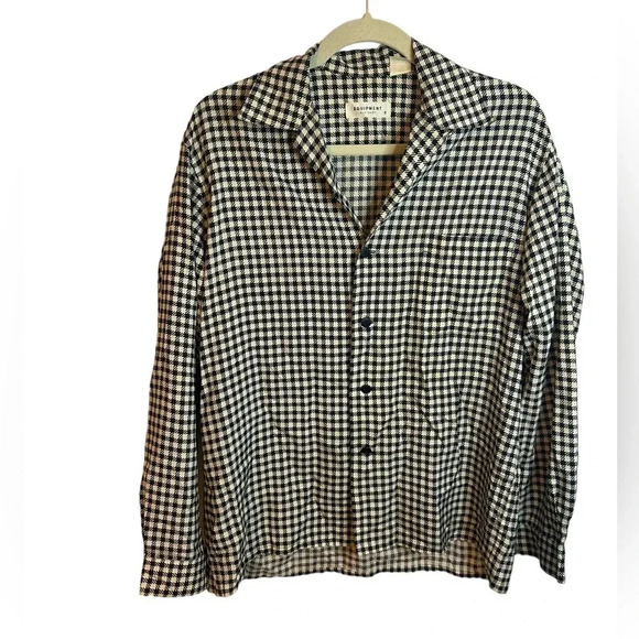 EQUIPMENT GINGHAM SILK SHIRT - Picture 1 of 3